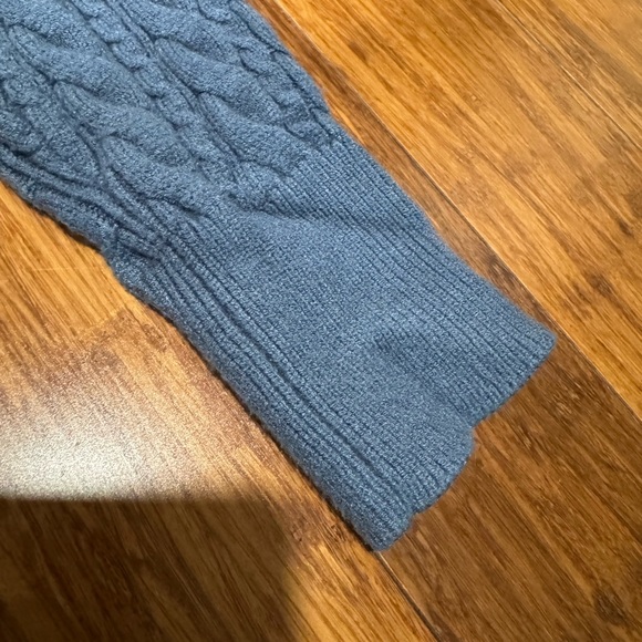 Philosophy Soft Knit Crewneck Cable Knit Sweater - Blue Woman small Petite S/P - Picture 5 of 6